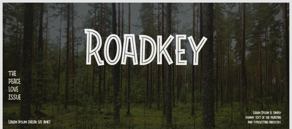 Roadkey Font