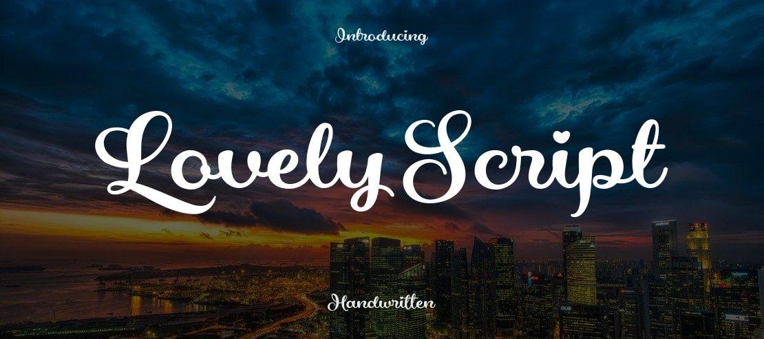 Lovely Script Font