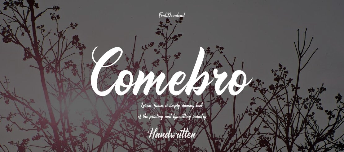 Comebro Font