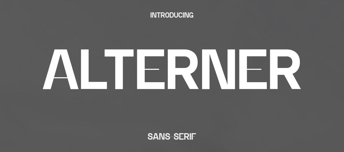 Alterner Font