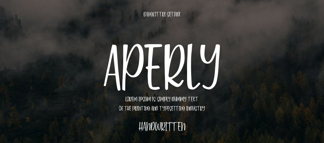 Aperly Font