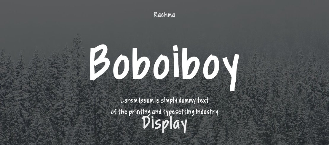 Boboiboy Font