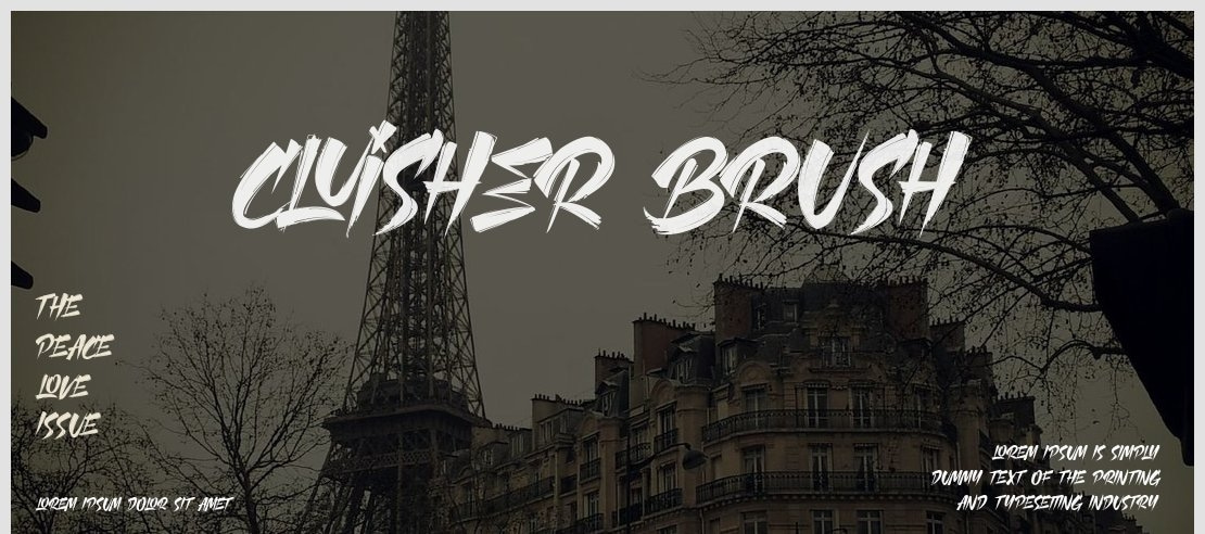 CLUISHER BRUSH Font