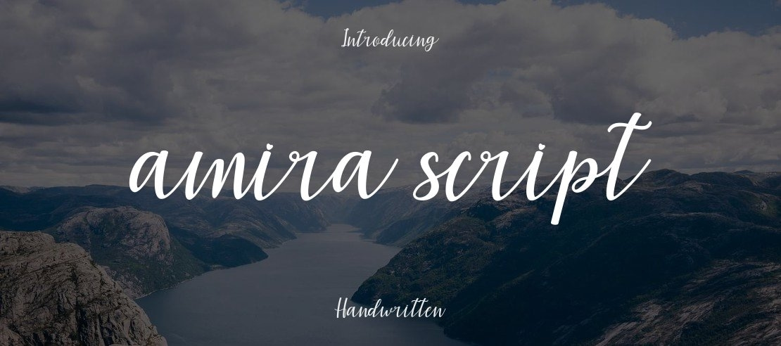 amira script Font