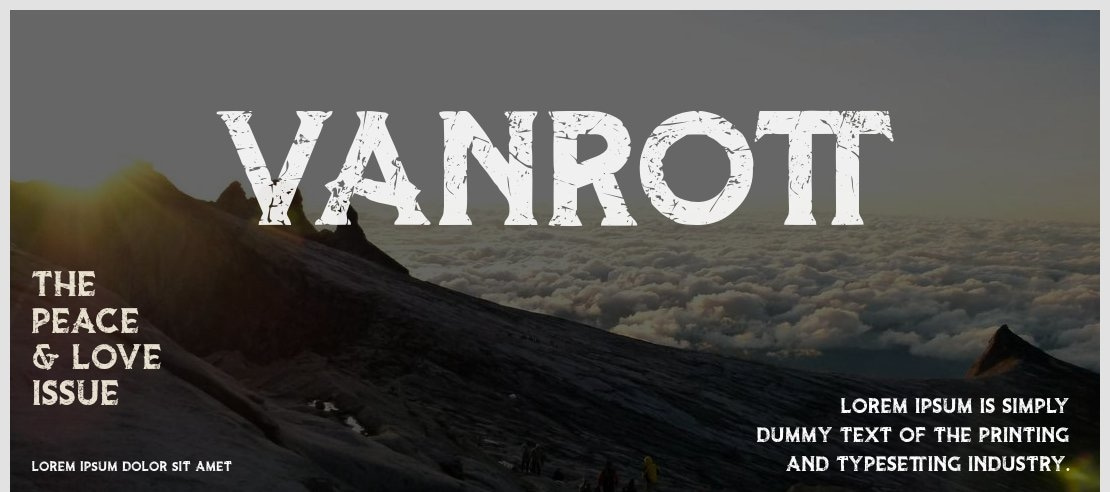 Vanrott Font