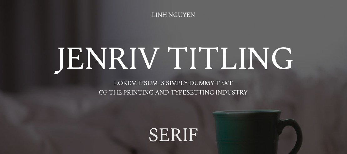 Jenriv Titling Font Family