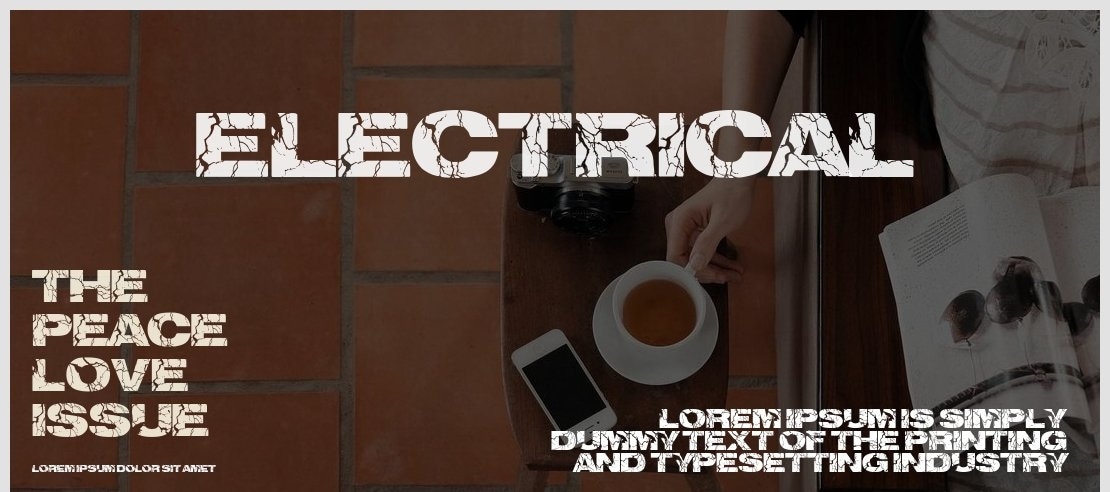 electrical Font