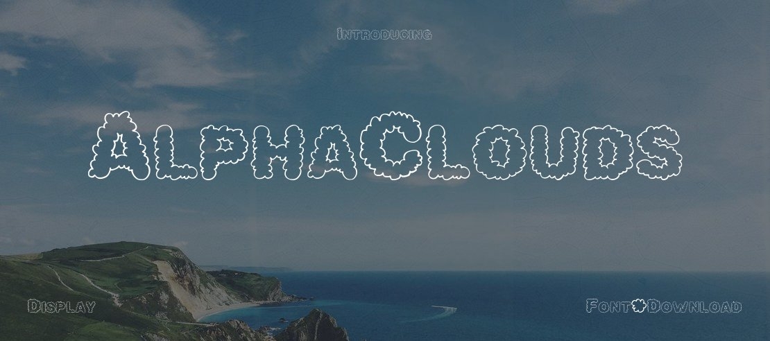 AlphaClouds Font