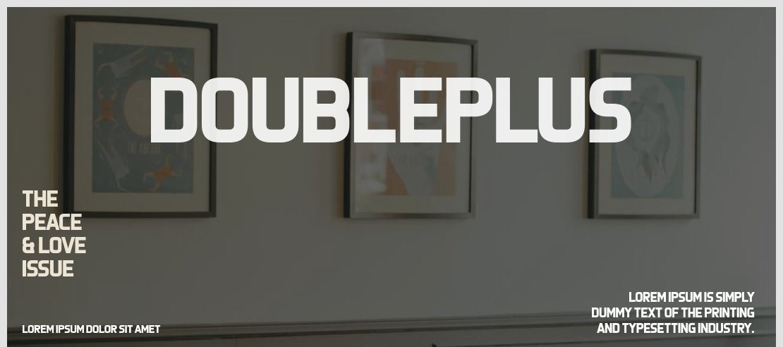 Doubleplus Font