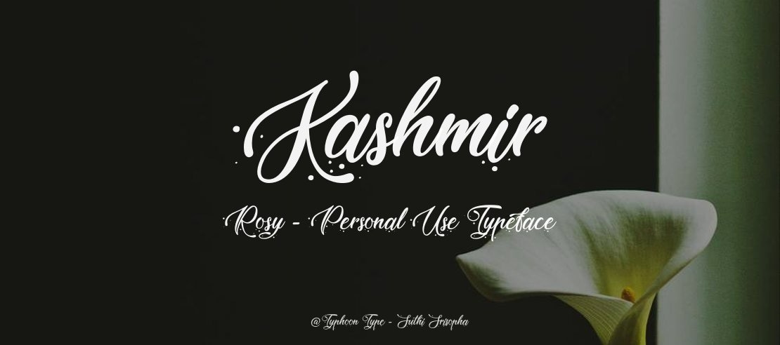 Kashmir Rosy - Personal Use Font