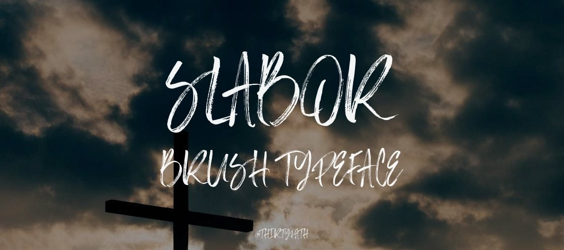 Slabor Brush Font