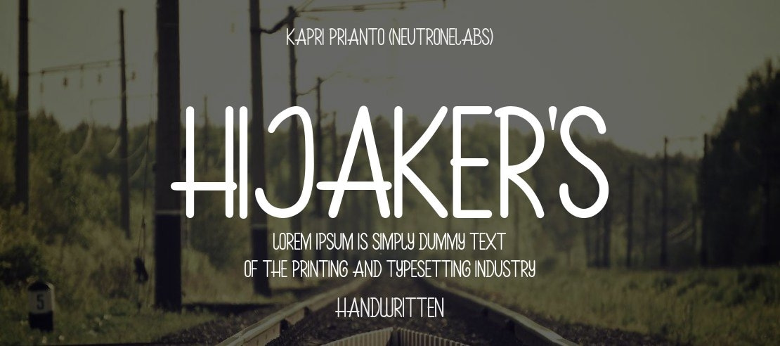 Hijaker's Font