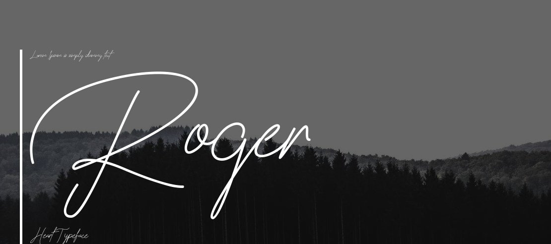 Roger Heart Font