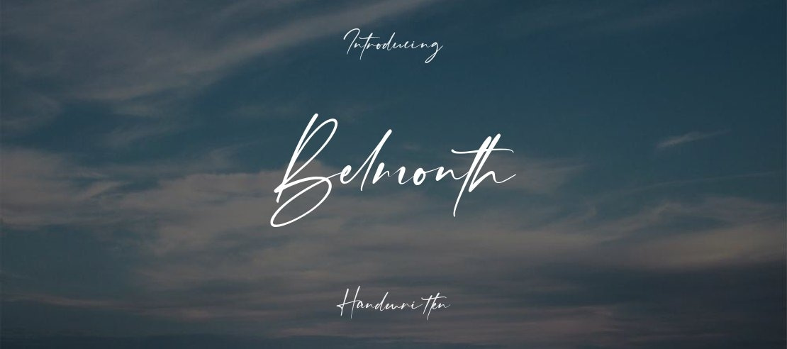 Belmonth Font