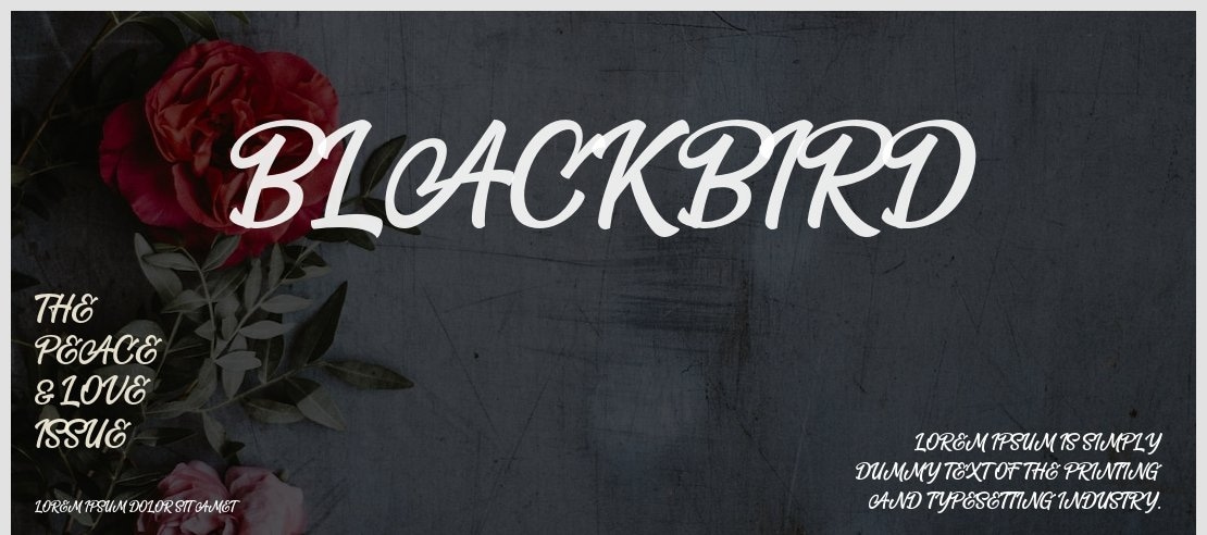 Blackbird Font