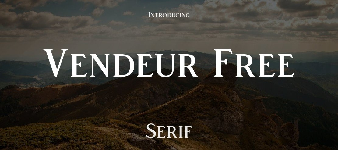 Vendeur Free Font Family