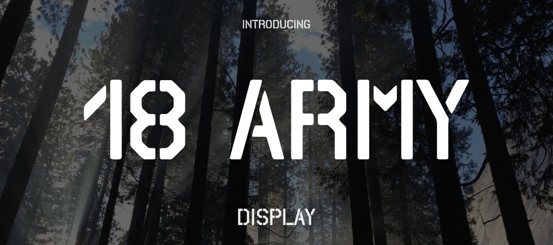 18 ARMY Font
