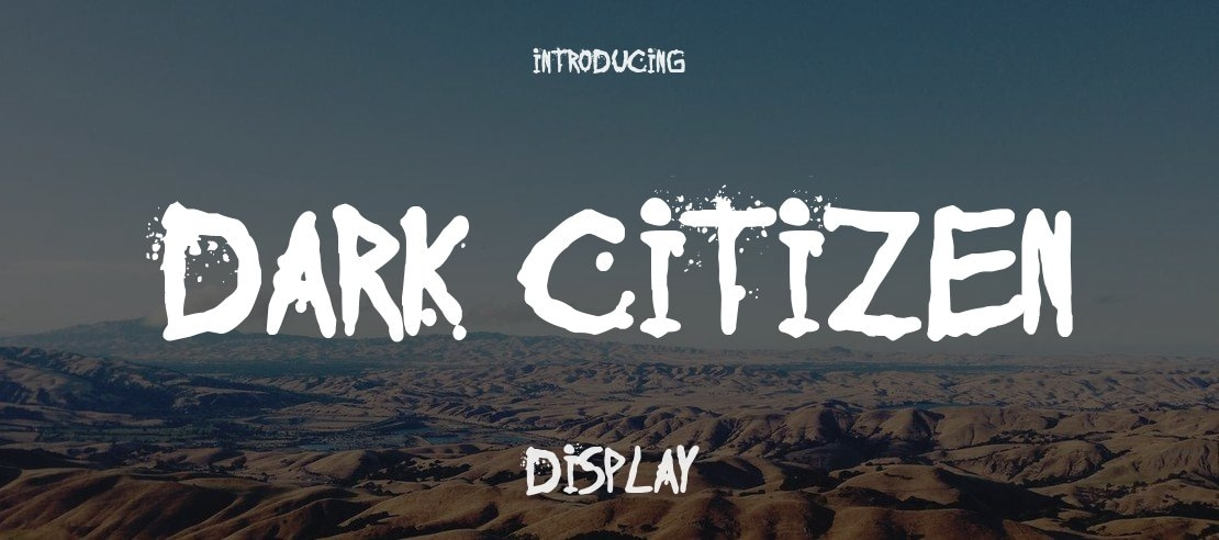 Dark Citizen Font
