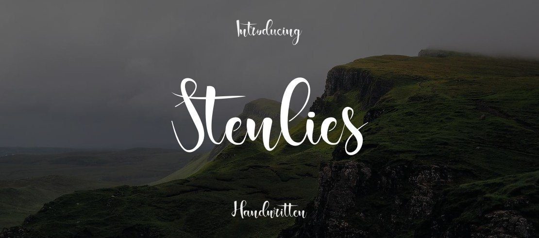 Stenlies Font