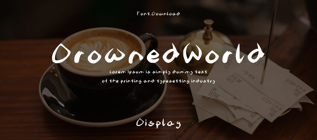 DrownedWorld Font