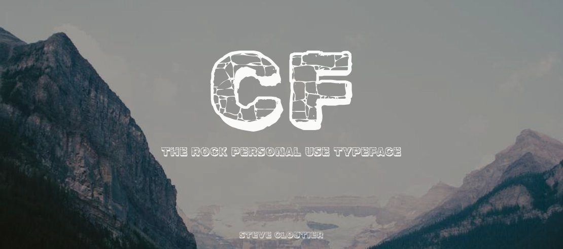 CF The Rock Personal Use Font
