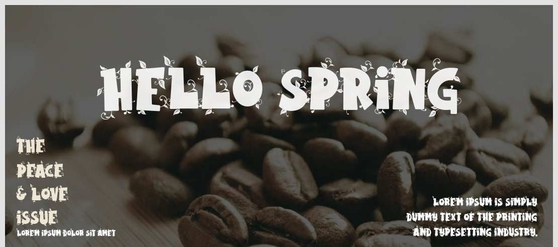 Hello Spring Font