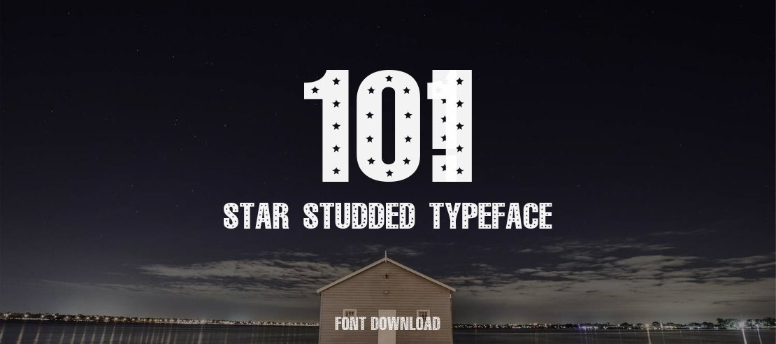 101! StaR StuDDeD Font