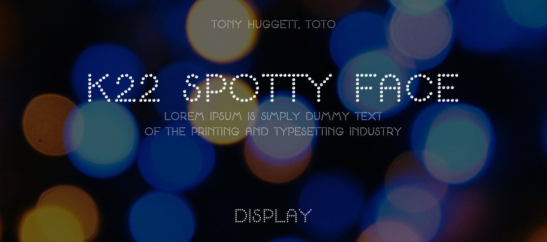 K22 Spotty Face Font