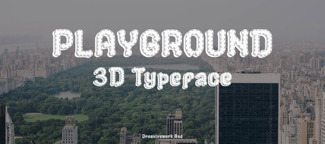 PLAYGROUND 3D Font Family