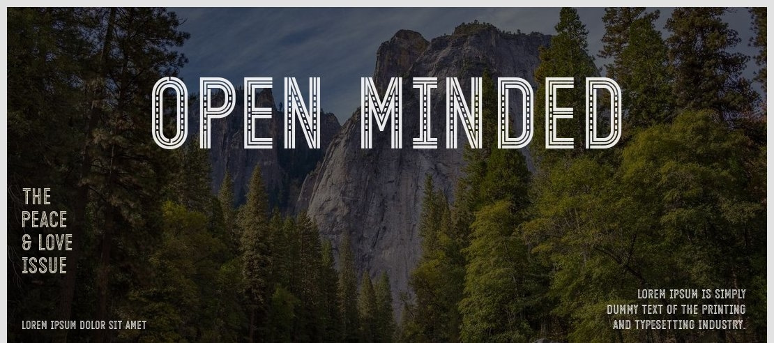 Open Minded Font Family
