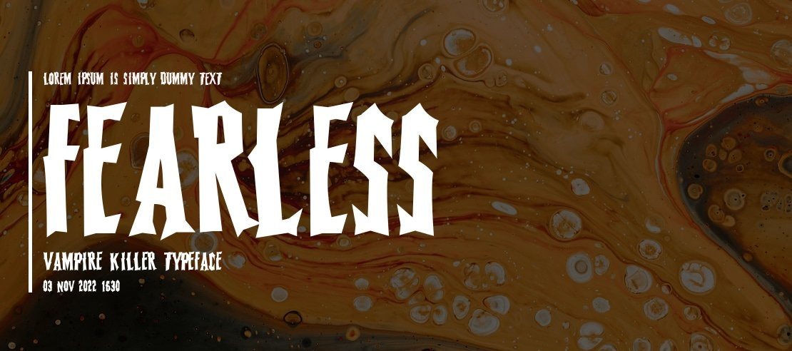 Fearless Vampire Killer Font