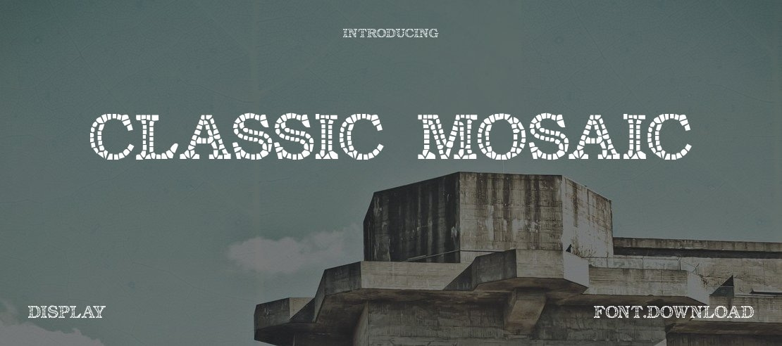 Classic Mosaic Font
