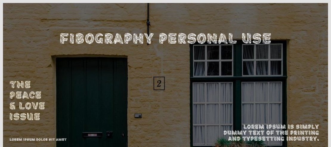 Fibography Personal Use Font