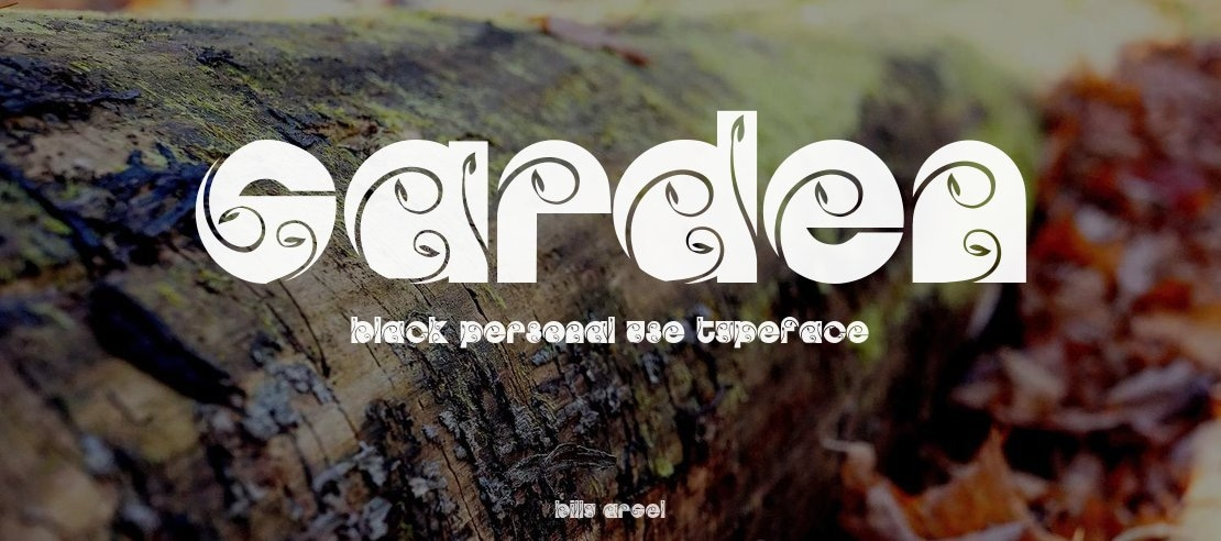 GARDEN BLACK PERSONAL USE Font