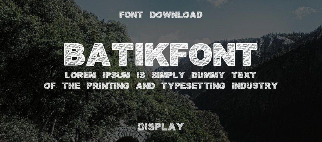 BatikFont1 Font