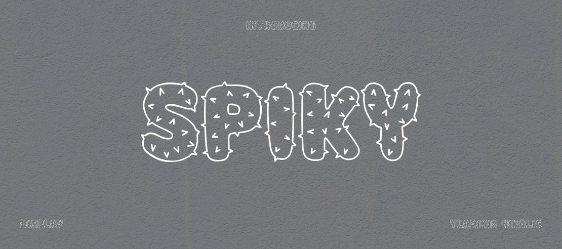 Spiky Font Family