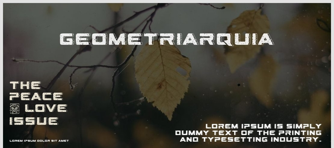 Geometriarquia Font