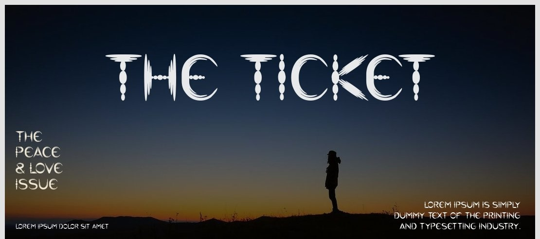 The Ticket Font Family