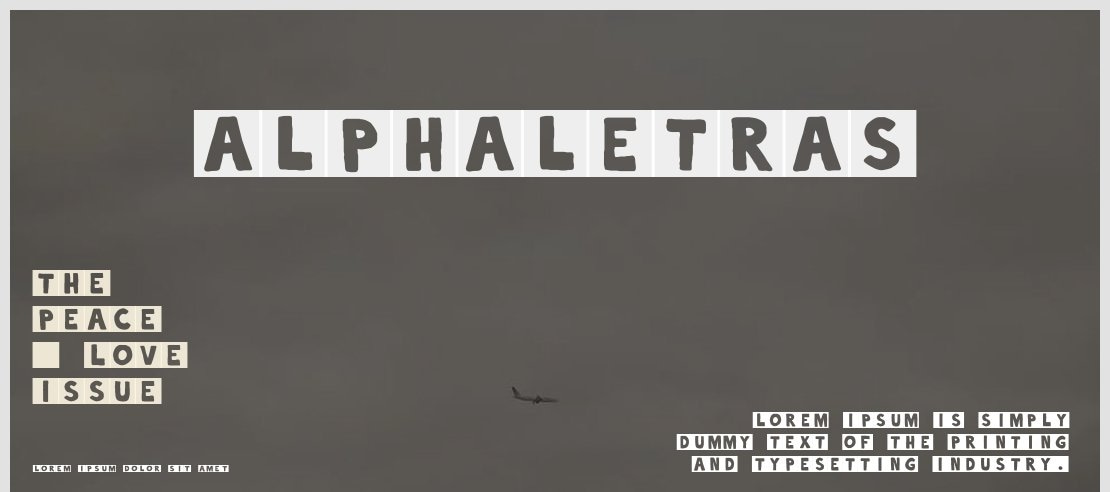 alphaletras Font