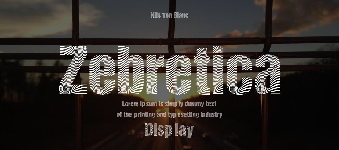 Zebretica Font