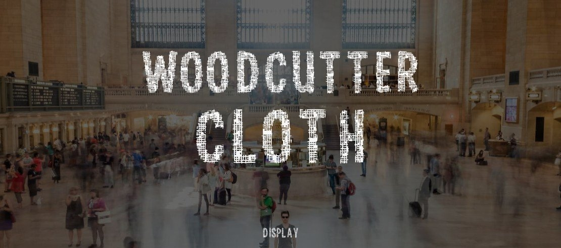 Woodcutter cloth Font