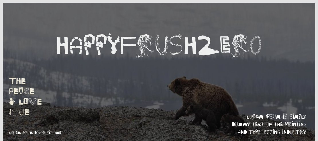 HappyFrushZero Font