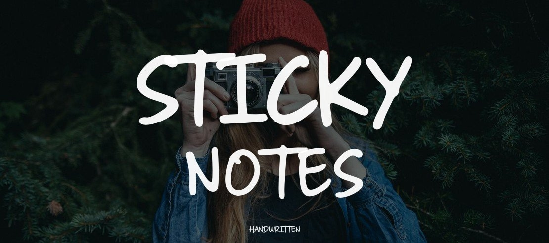 Sticky Notes Font