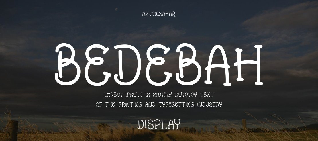 Bedebah Font