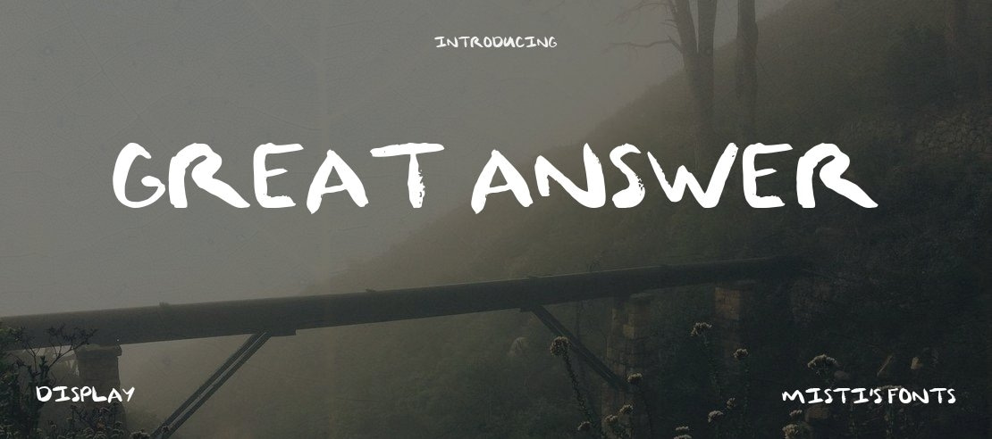 Great Answer Font