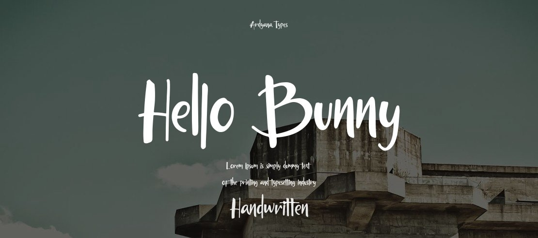 Hello Bunny Font