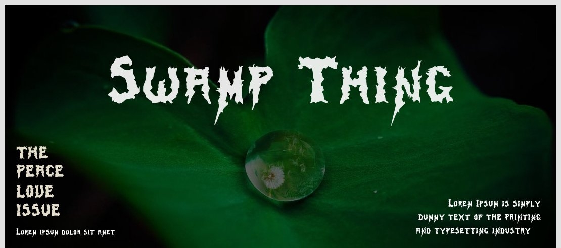 Swamp Thing Font