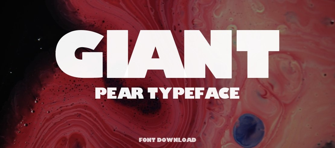 Giant Pear Font