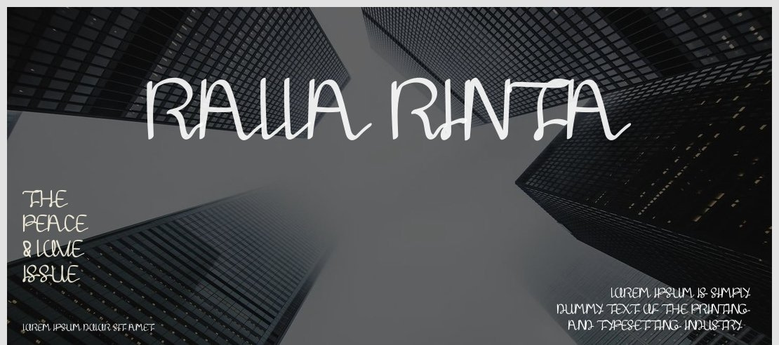 Ralla Rinta Font