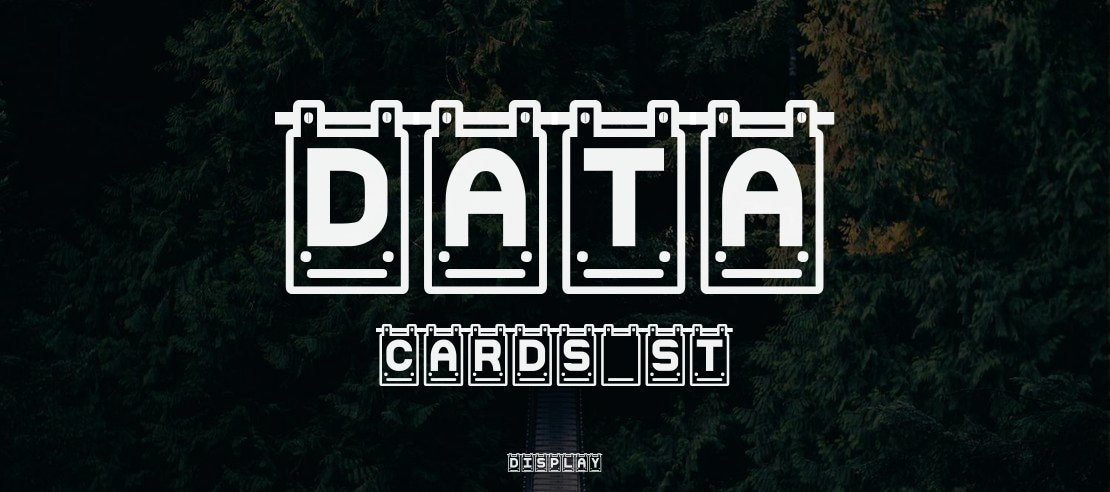 Data Cards St Font